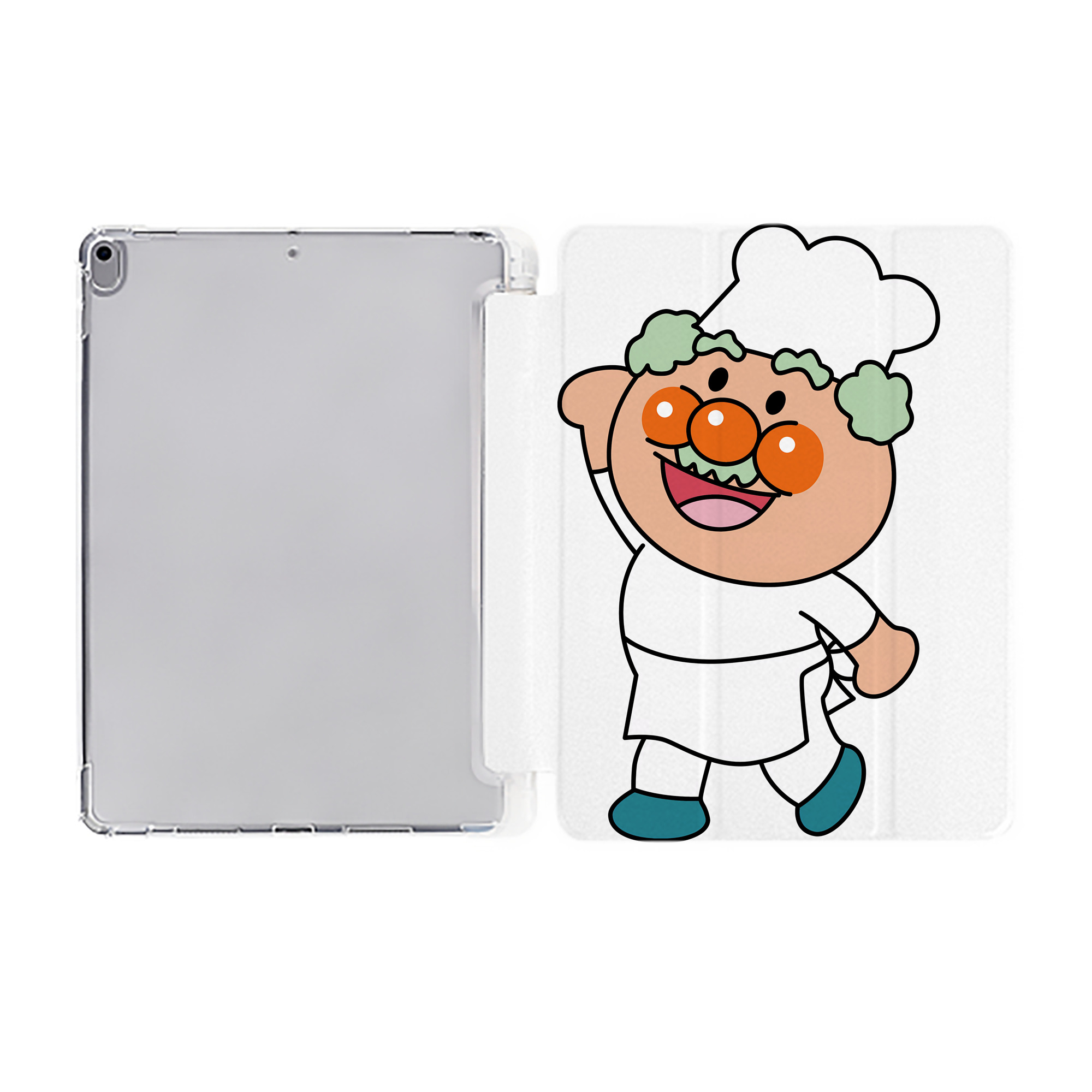 （画像用） アンパンマン Anpanman IPad ケース ペン収納付き 三つ折りスタンド PUレザー×シリコン 対応機種9.5/10.5/10.9インチ